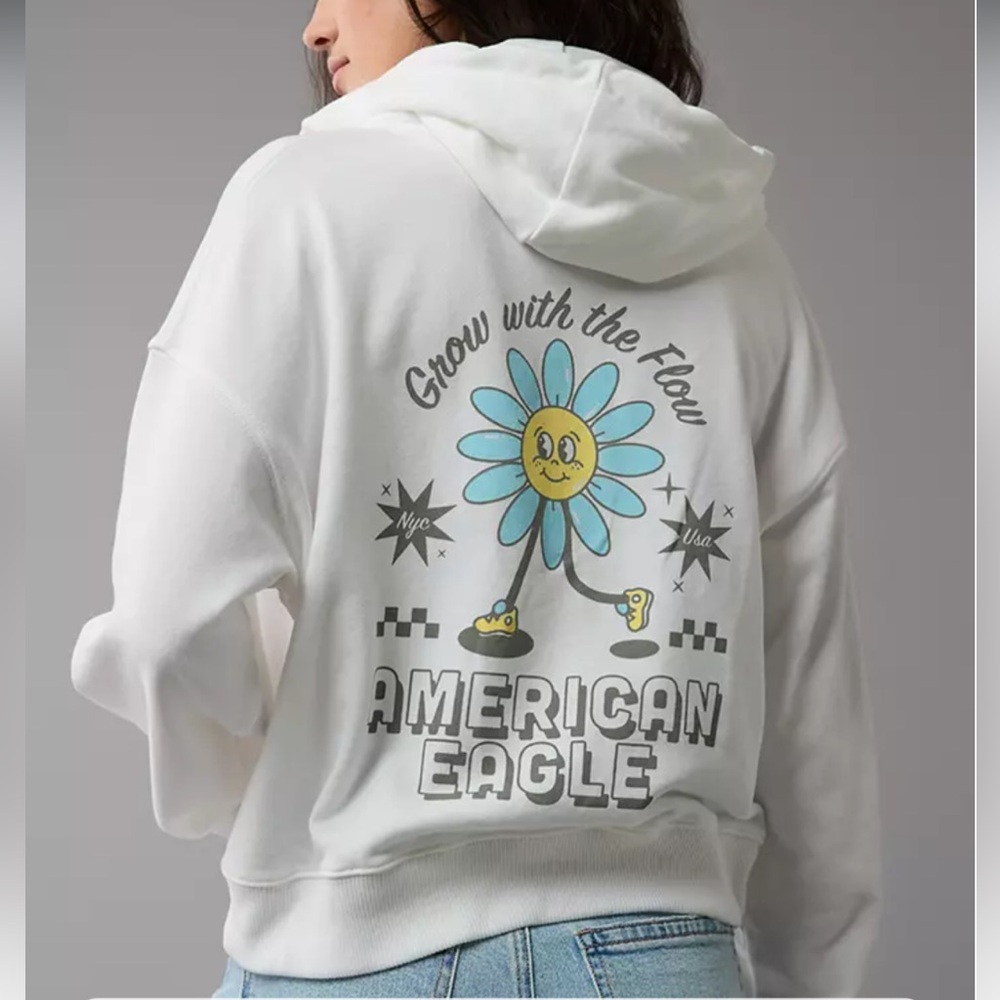 American Eagle Zip-Up Hoodie NEW